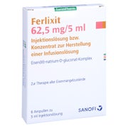 FERLIXIT 62,5 mg Inj.-L./Konz.z.H.e.Inf.-Lsg.Amp. 6X5 ml