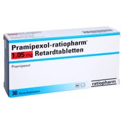 PRAMIPEXOL-ratiopharm 1,05 mg Retardtabletten 30 St
