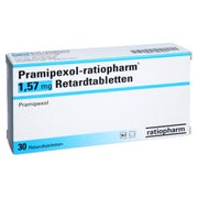 PRAMIPEXOL-ratiopharm 1,57 mg Retardtabletten 30 St