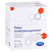 PEHA Schlitzkompressen 7,5x7,5 cm steril 25X2 St