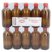 Tropfflasche 100 ml braun m.Einsatz+Vers 10 St