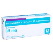ESCITALOPRAM-1A Pharma 15 mg Filmtabletten 50 St