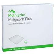 Melgisorb Plus Alginat Verband 10x10 cm 10 St
