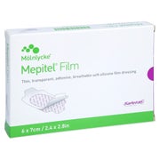 Mepitel Film Folienverband 6x7 cm 10 St