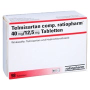 TELMISARTAN comp.ratiopharm 40 mg/12,5 mg Tabl. 98 St