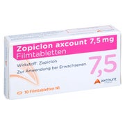 Zopiclon Axcount 7,5 mg Filmtabletten 10 St
