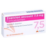 Zopiclon Axcount 7,5 mg Filmtabletten 20 St