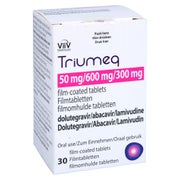 TRIUMEQ 50 mg/600 mg/300 mg Filmtabletten 30 St