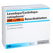 LEVODOPA/Carbidopa-ratiopharm 200 mg/50 mg Ret.-T. 200 St