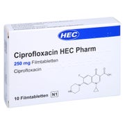 CIPROFLOXACIN HEC Pharm 250 mg Filmtabletten 10 St