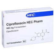 CIPROFLOXACIN HEC Pharm 500 mg Filmtabletten 10 St