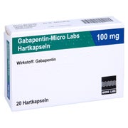 GABAPENTIN Micro Labs 100 mg Hartkapseln 20 St
