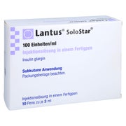 LANTUS 100 E/ml SoloStar Inj.-Lsg.i.e.Fertigpen 10X3 ml