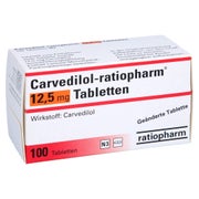 Carvedilol-ratiopharm 12,5 mg Tabletten 100 St