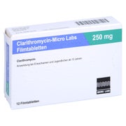 CLARITHROMYCIN Micro Labs 250 mg Filmtabletten 12 St