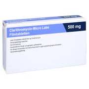 CLARITHROMYCIN Micro Labs 500 mg Filmtabletten 20 St