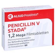 PENICILLIN V STADA 1,2 Mega Filmtabletten ALIUD 10 St