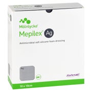Mepilex Ag Schaumverband 10x10 cm steril 10 St