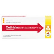 Cetirizindihydrochlorid elac 10 mg Filmt 20 St