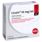 LICAIN 1% 10 mg/ml Inj.Lsg.20mg/2ml Glasamp. 10X2 ml