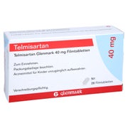 TELMISARTAN Glenmark 40 mg Filmtabletten 28 St