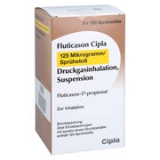 FLUTICASON Cipla 125 Mikrogramm/Sprühstoß 120 Hub 2 St