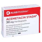 ACEMETACIN STADA 30 mg Hartkapseln ALIUD 20 St