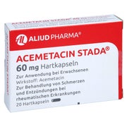ACEMETACIN STADA 60 mg Hartkapseln ALIUD 20 St