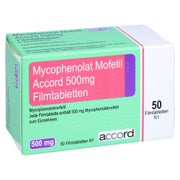MYCOPHENOLAT MOFETIL Accord 500 mg Filmtabletten 50 St