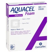 Aquacel Foam Adhäsiv 10x10 cm Verband 10 St