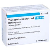TEMOZOLOMID Accord 140 mg Hartkapseln Sachets 5 St