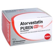 Atorvastatin Puren 80 mg Filmtabletten 100 St