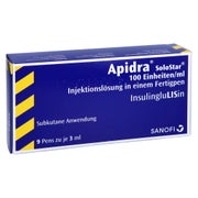 APIDRA 100 E/ml SoloStar Inj.-Lsg.i.e.Fertigpen B 9X3 ml