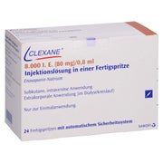 CLEXANE 8.000 I.E. 80mg/0,8ml ILO F.Sp.+Sich-Sys. 24 St