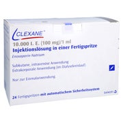 CLEXANE 10.000 I.E. 100mg/ml ILO F.Sp.+Sich-Sys. 24 St