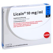 LICAIN 1% 10 mg/ml Inj.Lsg.50mg/5ml Glasamp. 5X5 ml