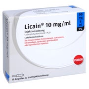 LICAIN 1% 10 mg/ml Inj.Lsg.50mg/5ml Glasamp. 10X5 ml