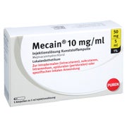 MECAIN 1% 10 mg/ml Inj.L.50mg/5ml Luer-Lock Amp. 5X5 ml