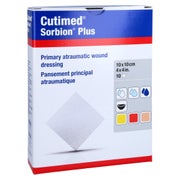 Cutimed Sorbion Plus Wundauflage 10x10 c 10 St