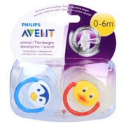 Avent Beruhigungssauger Tier-design 0-6 2 St