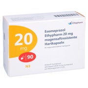 ESOMEPRAZOL Ethypharm 20 mg magensaftres.Hartkaps. 90 St