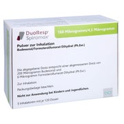 DUORESP Spiromax 160µg/4,5µg/Dosis 3x120ED Inh.-P. 3 St