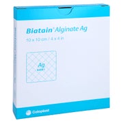 Biatain Alginate Ag Kompressen 10x10 cm 10 St