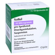 SOLTEL 25 µg/Sprühstoß Druckgasinhalation Susp. 2 St