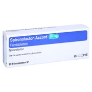 SPIRONOLACTON Accord 50 mg Filmtabletten 20 St