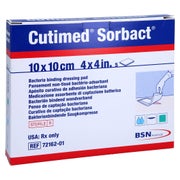 Cutimed Sorbact Saugkompressen 10x10 cm 5 St