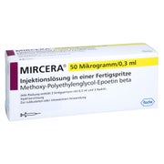 MIRCERA 50 Mikrogramm/0,3 ml Inj.-Lsg.i.e.F.-Sp. 3 St