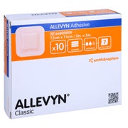 Produktabbildung: Allevyn Adhesive 7,5x7,5 cm haftende Wun 10 St