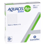 Aquacel Ag+ Extra 10x10 cm Kompressen 10 St