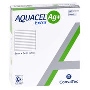 Aquacel Ag+ Extra 5x5 cm Kompressen 10 St
